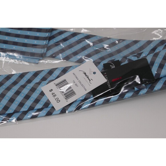 Antonia Collection 100% Silk Tie Set ~ Blue - Picture 3 of 6